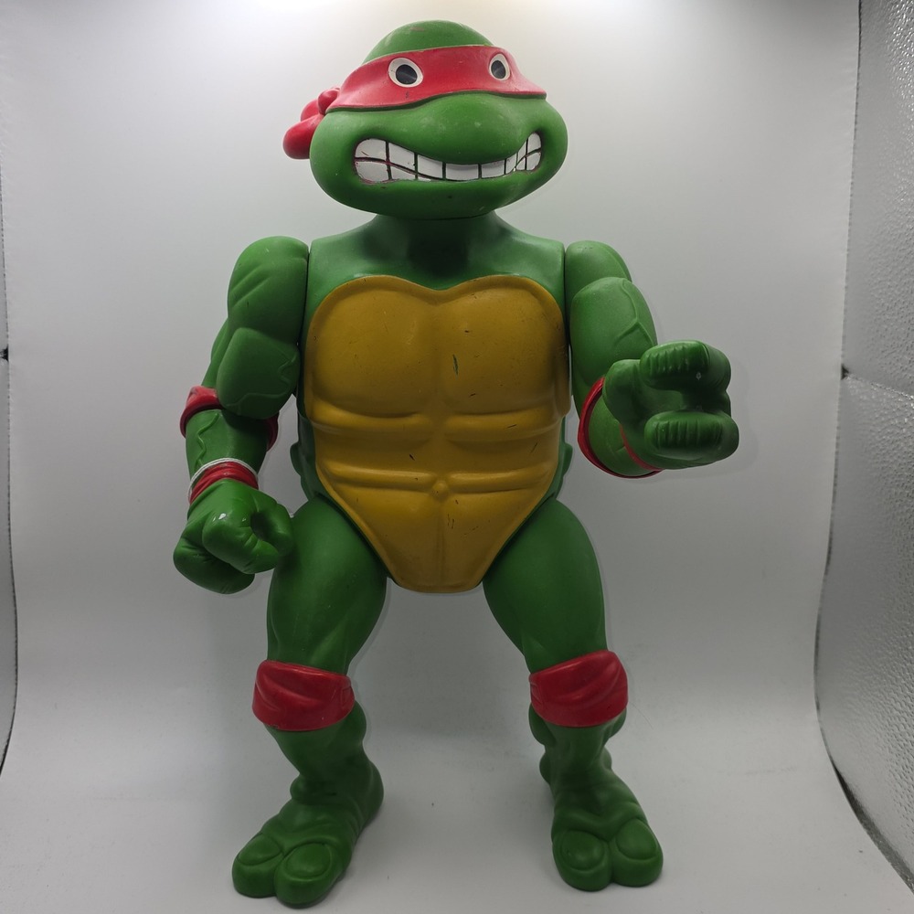 TMNT Ninja turles large Raphael 13" figure 1989 mirage playmates toys vintage